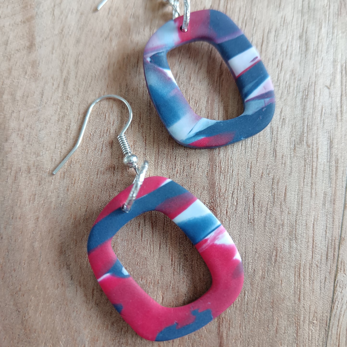 Wakefield Trinity Tie Die Hook Earrings