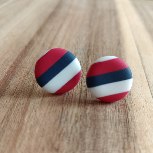 Wakefield Trinity Circle Stud Earrings
