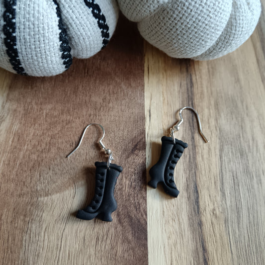 Witch Boot Hook Earrings