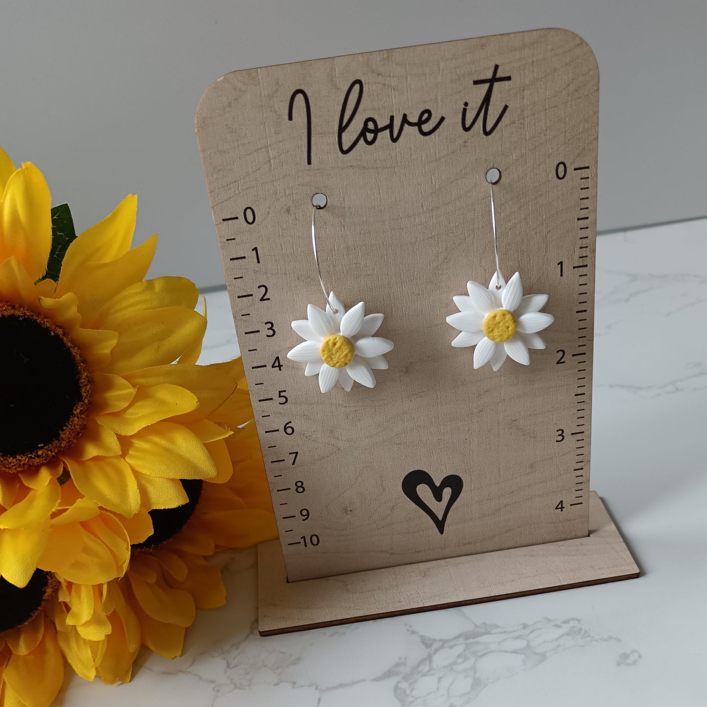 Daisy Hoop Earrings