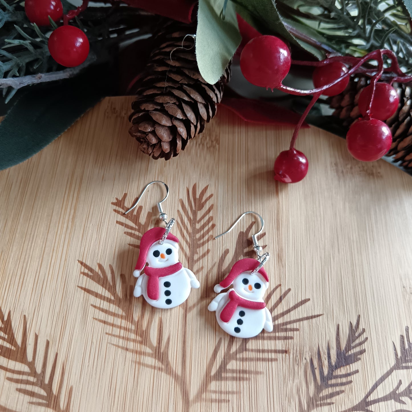 Snowmen Hook Earrings