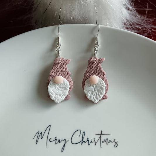 Gonks Baby Pink Hook Earrings