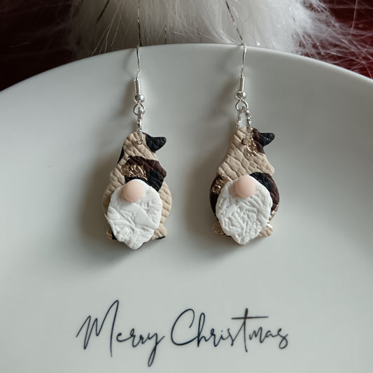 Gonks Leopard Print Hook Earrings