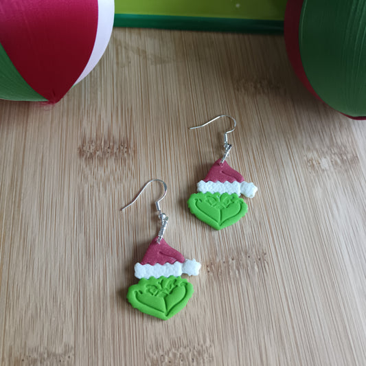 Christmas Grump Hook Earrings